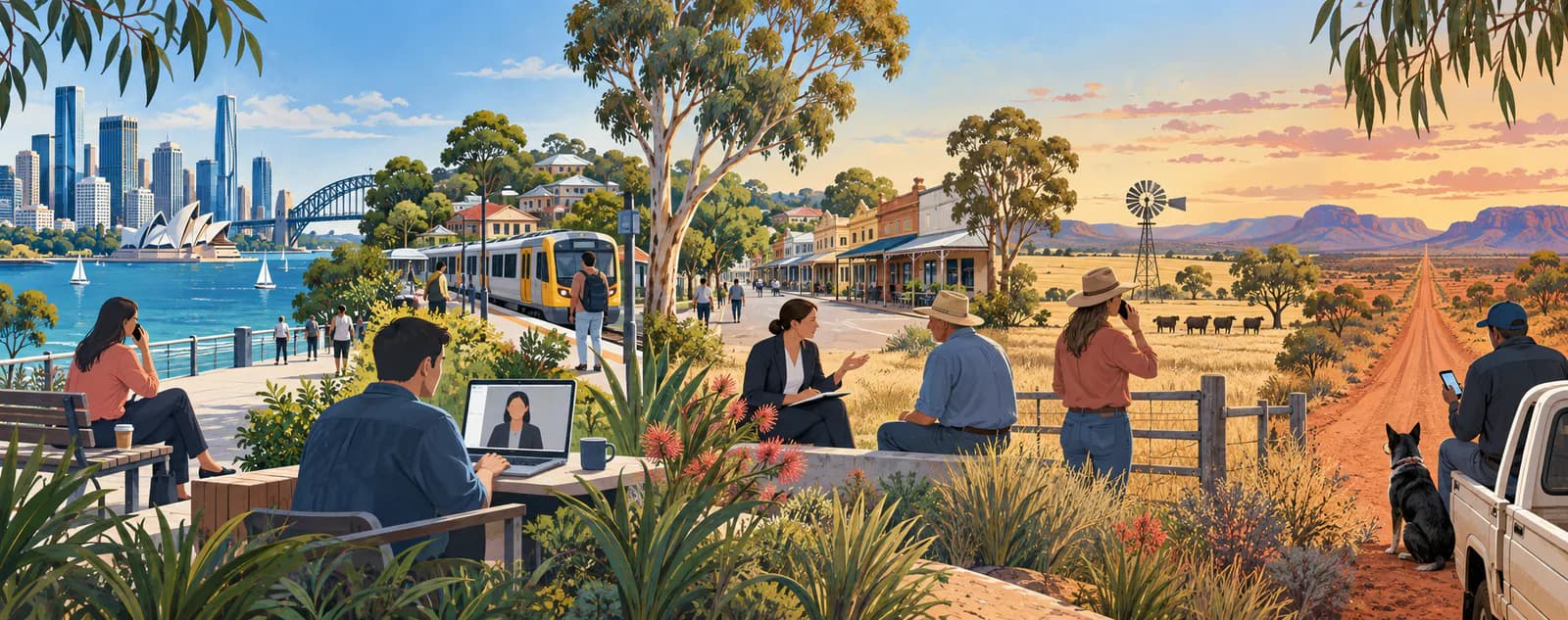 Lawyers serving urban, suburban and regional Australian locations